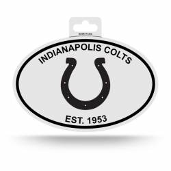 Indianapolis Colts Est. 1953 - Black & White Oval Sticker