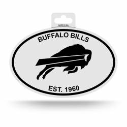 Buffalo Bills Est. 1960 - Black & White Oval Sticker
