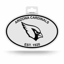 Arizona Cardinals Est. 1920 - Black & White Oval Sticker