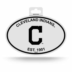 Cleveland Indians Est. 1901 - Black & White Oval Sticker