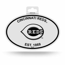 Cincinnati Reds Est. 1869 - Black & White Oval Sticker