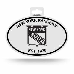 New York Rangers Est. 1926 - Black & White Oval Sticker
