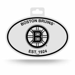 Boston Bruins Est. 1924 - Black & White Oval Sticker