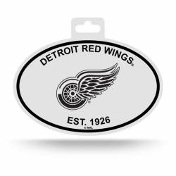 Detroit Red Wings Est. 1926 - Black & White Oval Sticker