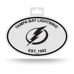 Tampa Bay Lightning Est. 1992 - Black & White Oval Sticker