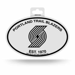 Portland Trail Blazers Est. 1970 - Black & White Oval Sticker