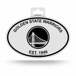 Golden State Warriors Est. 1946 - Black & White Oval Sticker