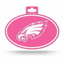 Philadelphia Eagles Pink - Full Color Oval Sticker