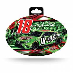 Kyle Busch #18 Interstate Batteries - Full Color Oval Sticker