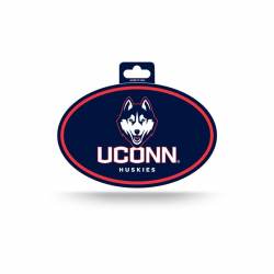 University Of Connecticut UCONN Huskies - Full Color Oval Sticker