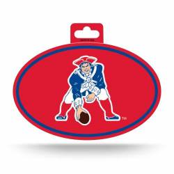 New England Patriots Retro - Full Color Oval Sticker