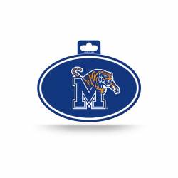 University Of Memphis Tigers - Full Color Oval Sticker
