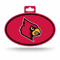 University Of Louisville Cardinals - Full Color Oval Sticker