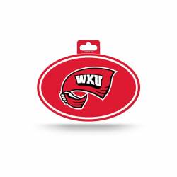 Western Kentucky University Hilltoppers - Full Color Oval Sticker