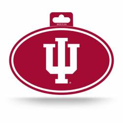 Indiana University Hoosiers - Full Color Oval Sticker