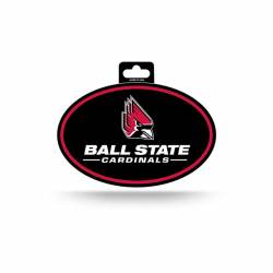 Ball State University Cardinals - Full Color Oval Sticker