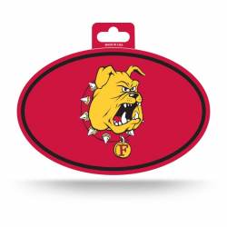 Ferris State University Bulldogs - Full Color Oval Sticker