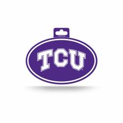 Texas Christian University Horned Frogs - Full Color Oval Sticker
