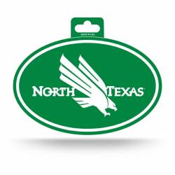 University Of North Texas Mean Green - Full Color Oval Sticker