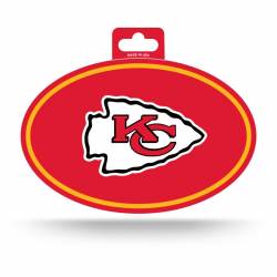 Kansas City Chiefs - Full Color Oval Sticker