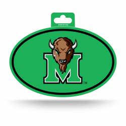 Marshall University Thundering Herd - Full Color Oval Sticker
