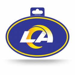 Los Angeles Rams 2020 Logo - Full Color Oval Sticker