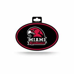 Miami University Redhawks - Full Color Oval Sticker