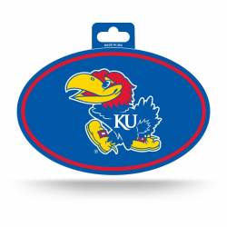University Of Kansas Jayhawks - Full Color Oval Sticker