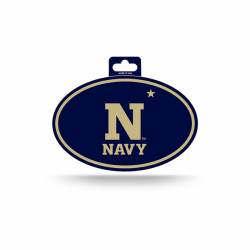 U.S. Naval Academy Navy Midshipmen - Full Color Oval Sticker