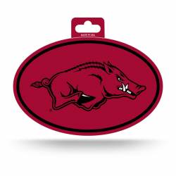 University Of Arkansas Razorbacks - Full Color Oval Sticker