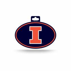 University Of Illinois Fighting Illini - Full Color Oval Sticker