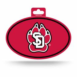 University Of South Dakota Coyotes - Full Color Oval Sticker