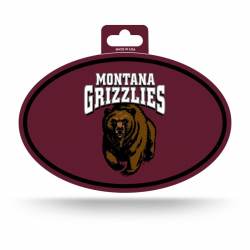 University Of Montana Grizzlies - Full Color Oval Sticker