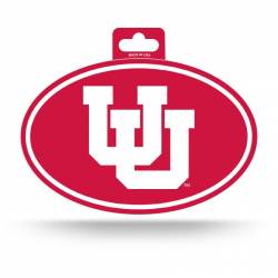 University Of Utah Utes - Full Color Oval Sticker