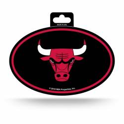 Chicago Bulls - Full Color Oval Sticker