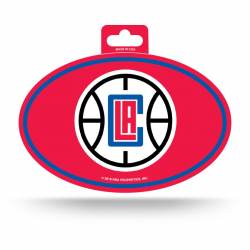Los Angeles Clippers - Full Color Oval Sticker