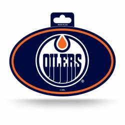 Edmonton Oilers - Full Color Oval Sticker