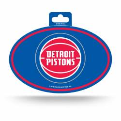 Detroit Pistons - Full Color Oval Sticker