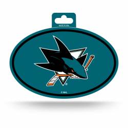 San Jose Sharks - Full Color Oval Sticker