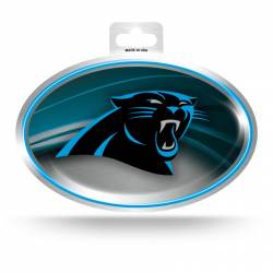Carolina Panthers - Metallic Oval Sticker
