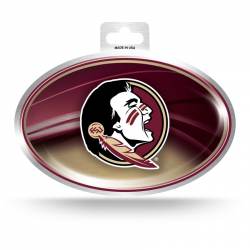 Florida State University Seminoles - Metallic Oval Sticker