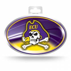 East Carolina University Pirates - Metallic Oval Sticker