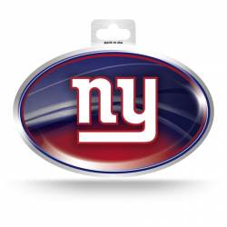 New York Giants - Metallic Oval Sticker