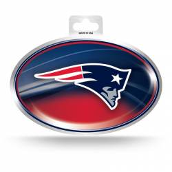 New England Patriots - Metallic Oval Sticker