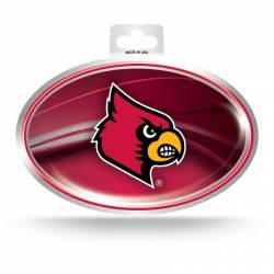 University Of Louisville Cardinals - Metallic Oval Sticker