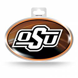 Oklahoma State University Cowboys - Metallic Oval Sticker