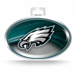 Philadelphia Eagles - Metallic Oval Sticker