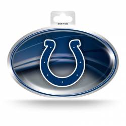 Indianapolis Colts - Metallic Oval Sticker