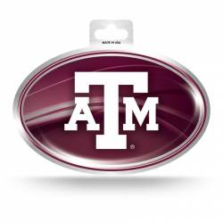 Texas A&M University Aggies - Metallic Oval Sticker