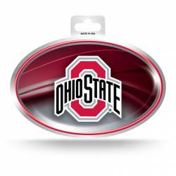 Ohio State University Buckeyes - Metallic Oval Sticker